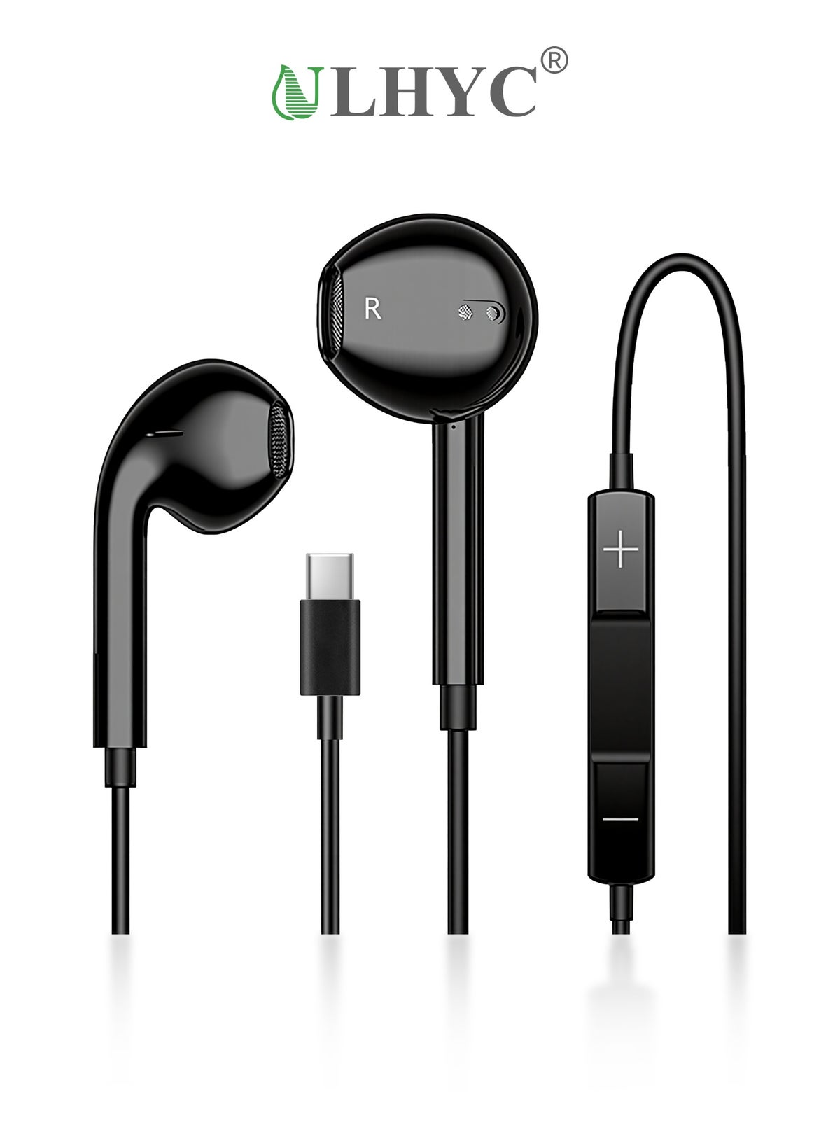 ulhyc Ulhyc usb-c Wired in-ear Headphones Earbuds With Microphone And Noise Cancellation ZF2C68C3BE73145A652A6Z